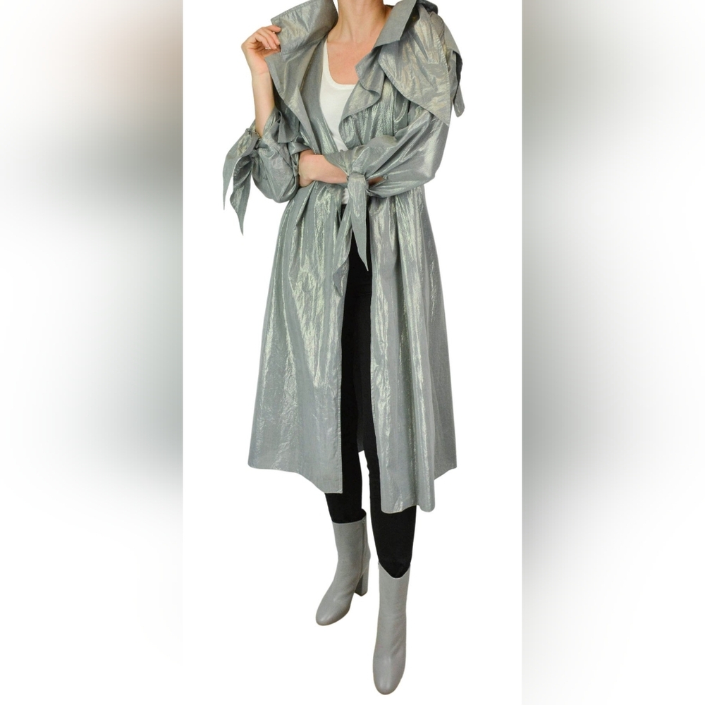 Sz S NWT $2595 Maticevski shimmering light trench
